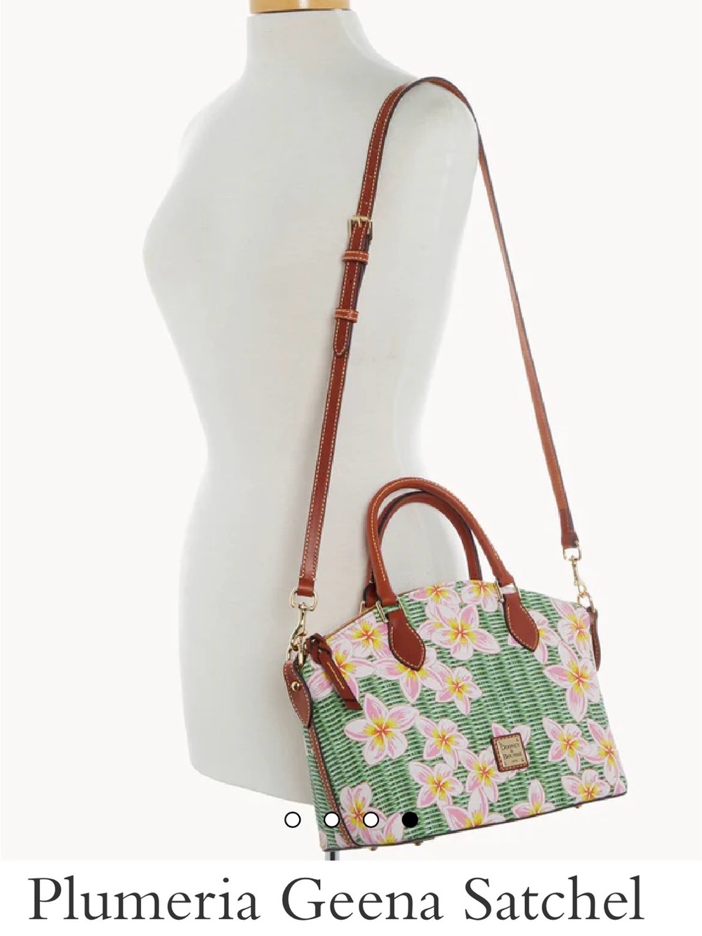 NWT $469 Dooney & Bourke Limited Plumeria Satchel  GORGEOUS Bag - Picture 2 of 8